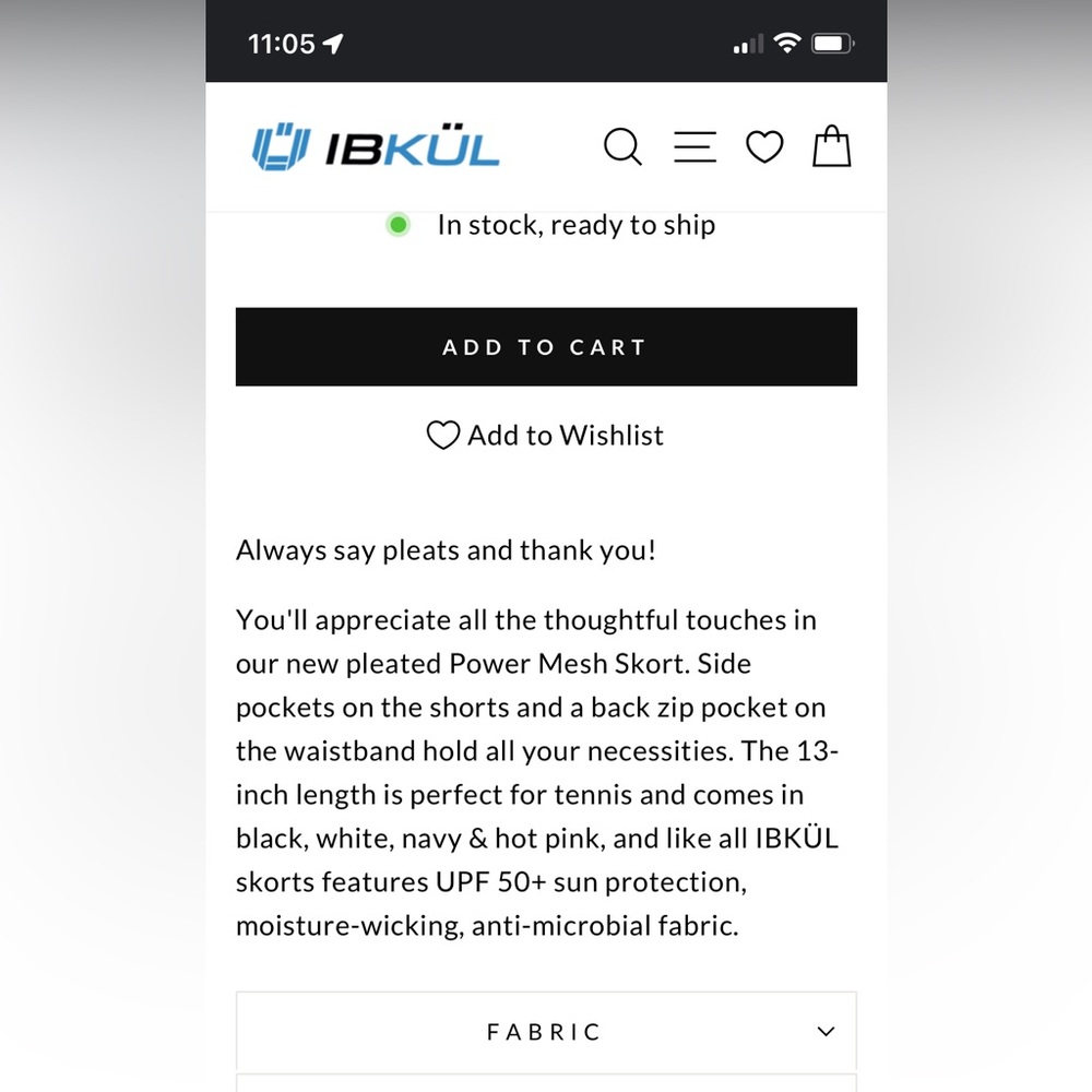 Ibkul Solid Mesh Skort - image 8